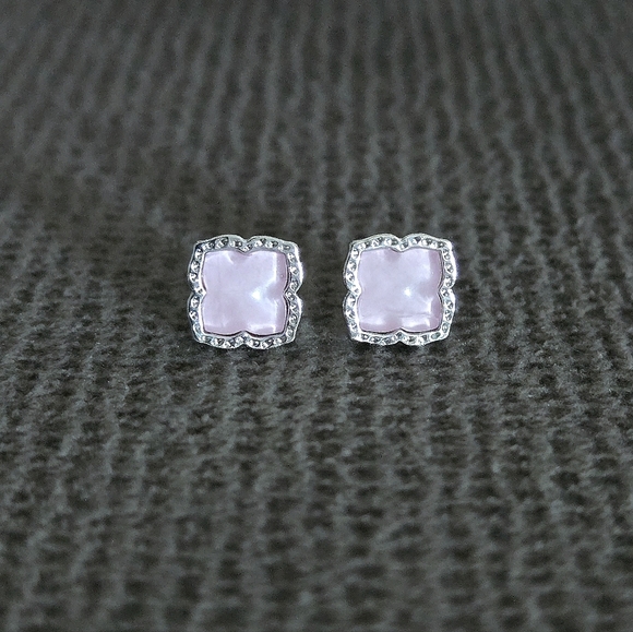 Kendra Scott "Mallory" Rose🌹 Quartz Stud Earrings - NWT - Picture 12 of 16